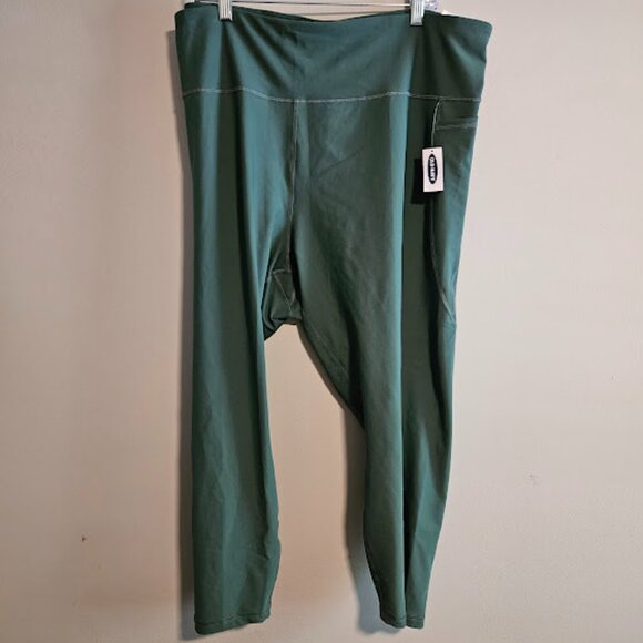 4X high rise 7/8 ankle green Old Navy leggings powersoft - Picture 5 of 5